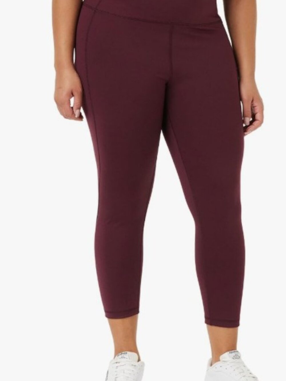 Women's Core 10 High Waisted Cropped Burgundy Large Yoga Athleisure Like New